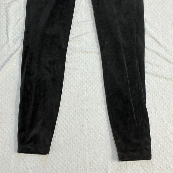 LIVI ACTIVE Lane Bryant Full Length Crushed Velvet Leggings Black 10 12 - Picture 4 of 8